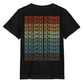 Entwickler Tastatur Webentwickler Coder - Stanley/Stella Kinder T-Shirt MINI CREATOR  - Schwarz - Vorne - Mikhail (115cm)