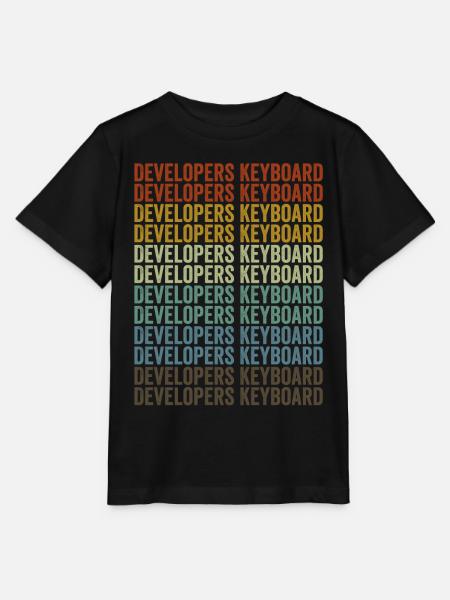 Entwickler Tastatur Webentwickler Coder - Stanley/Stella Kinder T-Shirt MINI CREATOR  - Schwarz