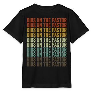 Dibs On The Pastor Christian Pastor Kirchenführ - Stanley/Stella MINI CREATOR Kids’ T-Shirt - black - Front - Mikhail (115cm)