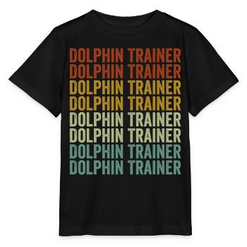 Dolphin Trainer Dolphin Dolphin Trainer - Stanley/Stella MINI CREATOR Kids’ T-Shirt - black - Front - Mikhail (115cm)