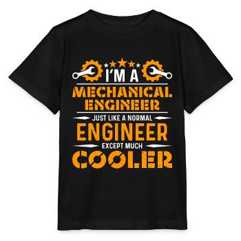Génie mécanique Je suis mécanicien mécanique - T-shirt bio MINI CREATOR Stanley/Stella Enfant - noir - Devant - Mikhail (115cm)