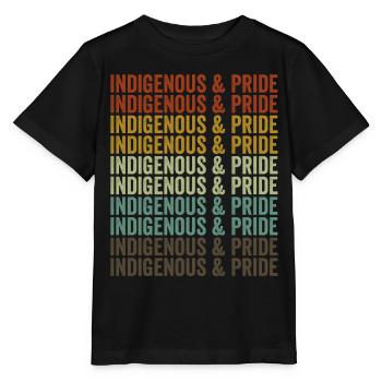 Native Americans and proud Native Americans - Stanley/Stella MINI CREATOR Kids’ T-Shirt - black - Front - Mikhail (115cm)