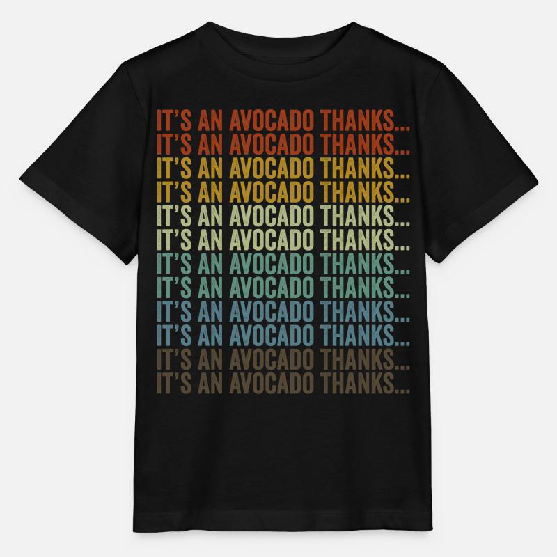 Es ist eine Avocado Danke... Avocado - Stanley/Stella Kinder T-Shirt MINI CREATOR - Schwarz