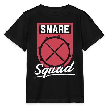 Caisse claire Caisse claire Snare Squad Instrument Drumming Batteur - T-shirt bio MINI CREATOR Stanley/Stella Enfant - noir - Devant - Mikhail (115cm)