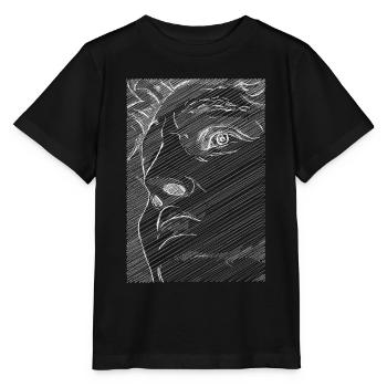 Art Academia Aesthetic David Face Michelangelo - Stanley/Stella Kinder T-Shirt MINI CREATOR  - Schwarz - Vorne - Mikhail (115cm)