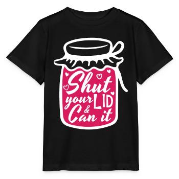 Conserves Fermez votre couvercle et pouvez-le Homesteader Canner - T-shirt bio MINI CREATOR Stanley/Stella Enfant - noir - Devant - Mikhail (115cm)