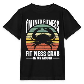 Cadeau amateur de fruits de mer fruits de mer - T-shirt bio MINI CREATOR Stanley/Stella Enfant - noir - Devant - Mikhail (115cm)