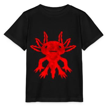 Finnish Goth Aesthetic Gothic Axolotl Goth - Stanley/Stella MINI CREATOR Kids’ T-Shirt - black - Front - Mikhail (115cm)