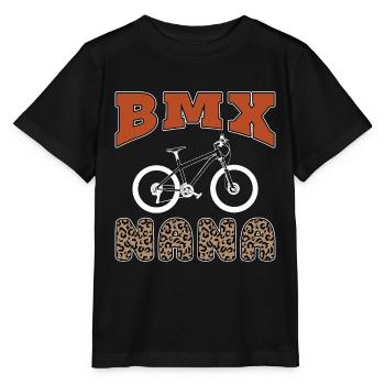 BMX Racing BMX Nana Bicycle Cycling Loves Cyclist - Stanley/Stella MINI CREATOR Kids’ T-Shirt - black - Front - Mikhail (115cm)