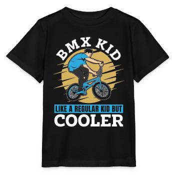 BMX Racing BMX Kid Like A Regular Kid Bicyclette - Stanley/Stella MINI CREATOR Kids’ T-Shirt - black - Front - Mikhail (115cm)