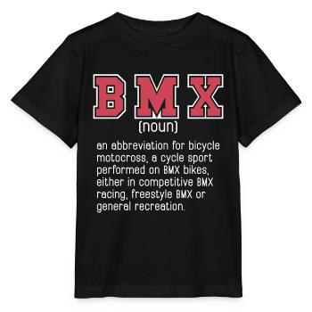 BMX Racing BMX An Abbreviation For Bicycle Racing - Stanley/Stella MINI CREATOR Kids’ T-Shirt - black - Front - Mikhail (115cm)