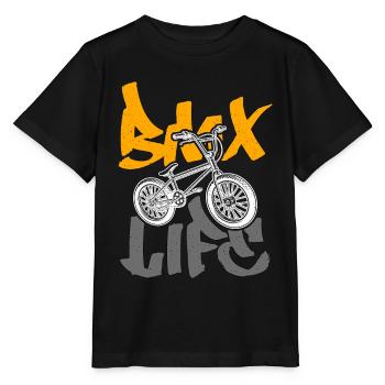 BMX Racing BMX Life Bicyclette Cyclist Bike Racing - Stanley/Stella MINI CREATOR Kids’ T-Shirt - black - Front - Mikhail (115cm)