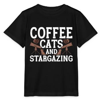 Stargazer Gift Kosmologie Stargazing - Stanley/Stella Kinder T-Shirt MINI CREATOR  - Schwarz - Vorne - Mikhail (115cm)