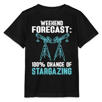 Stargazer Gift Kosmologie Stargazing - Stanley/Stella Kinder T-Shirt MINI CREATOR  - Schwarz - Vorne - Mikhail (115cm)