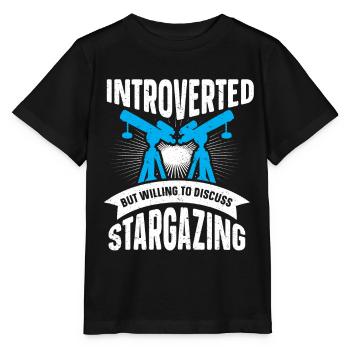 Stargazer Gift Kosmologie Stargazing - Stanley/Stella Kinder T-Shirt MINI CREATOR  - Schwarz - Vorne - Mikhail (115cm)