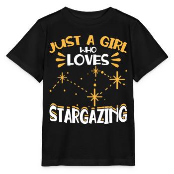 Stargazer Gift Kosmologie Stargazing - Stanley/Stella Kinder T-Shirt MINI CREATOR  - Schwarz - Vorne - Mikhail (115cm)