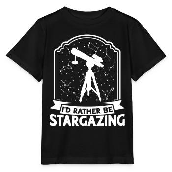 Stargazer Gift Kosmologie Stargazing - Stanley/Stella Kinder T-Shirt MINI CREATOR  - Schwarz - Vorne - Mikhail (115cm)