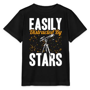 Stargazer Gift Kosmologie Stargazing - Stanley/Stella Kinder T-Shirt MINI CREATOR  - Schwarz - Vorne - Mikhail (115cm)