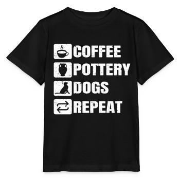 Four en céramique Cermaicist Pot de four en argile céramique - T-shirt bio MINI CREATOR Stanley/Stella Enfant - noir - Devant - Mikhail (115cm)