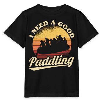 Rafting Raft Gift Paddler Rafting - Stanley/Stella MINI CREATOR Kids’ T-Shirt - black - Front - Mikhail (115cm)