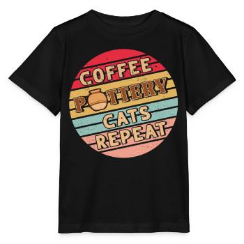 Four en céramique Cermaicist Pot de four en argile céramique - T-shirt bio MINI CREATOR Stanley/Stella Enfant - noir - Devant - Mikhail (115cm)