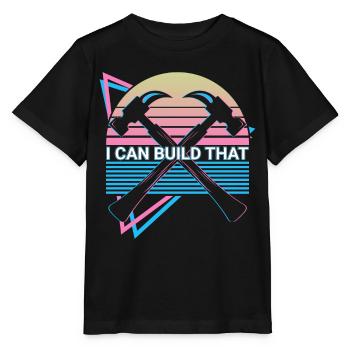 Funny Carpenter Retro Carpentry - Stanley/Stella MINI CREATOR Kids’ T-Shirt - black - Front - Mikhail (115cm)