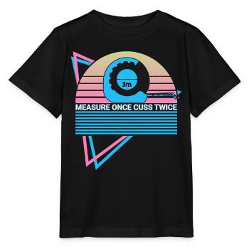 Funny Carpenter Retro Carpentry - Stanley/Stella MINI CREATOR Kids’ T-Shirt - black - Front - Mikhail (115cm)