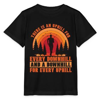 Trail Running There Is An Uphill For Trail Race - Stanley/Stella MINI CREATOR Kids’ T-Shirt - black - Front - Mikhail (115cm)