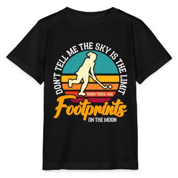 Field Hockey Don't Tell Me The Retro Floor Ball - Stanley/Stella MINI CREATOR Kids’ T-Shirt - black - Front - Mikhail (115cm)