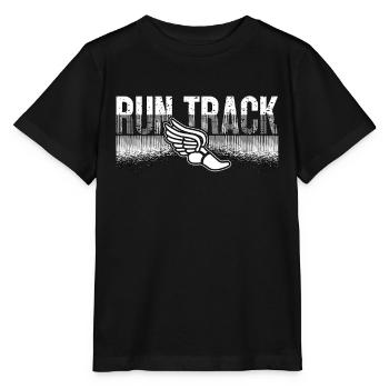 Track And Field Run Track Loves Running Athletic - Stanley/Stella MINI CREATOR Kids’ T-Shirt - black - Front - Mikhail (115cm)