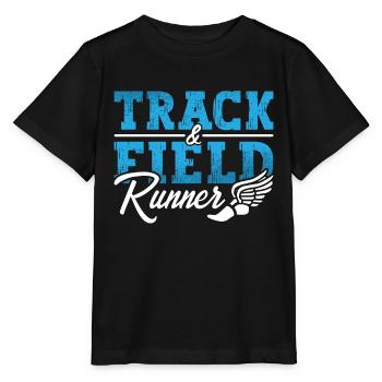 Track And Field Runner Loves Triathlon Sprinting - Stanley/Stella MINI CREATOR Kids’ T-Shirt - black - Front - Mikhail (115cm)