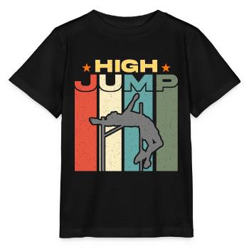 Saut en hauteur Saut en hauteur Saut à la perche Saut en hauteur - T-shirt bio MINI CREATOR Stanley/Stella Enfant - noir - Devant - Mikhail (115cm)
