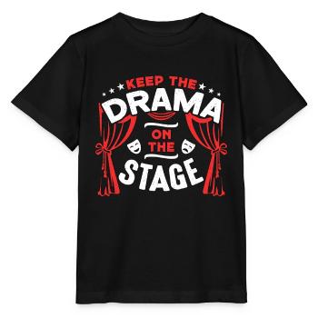 Théâtre musical Gardez le drame sur le Broadway - T-shirt bio MINI CREATOR Stanley/Stella Enfant - noir - Devant - Mikhail (115cm)