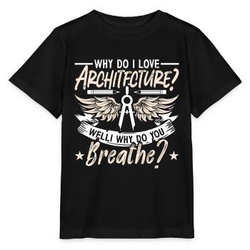 Architecture Pourquoi ai-je les bâtiments d’architecture - T-shirt bio MINI CREATOR Stanley/Stella Enfant - noir - Devant - Mikhail (115cm)