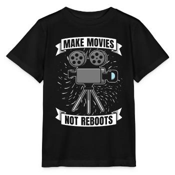 Filmmaking Make Movies Not Reboots Film Producer - Stanley/Stella Kinder T-Shirt MINI CREATOR  - Schwarz - Vorne - Mikhail (115cm)