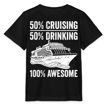 Croisière amusante - T-shirt bio MINI CREATOR Stanley/Stella Enfant - noir - Devant - Mikhail (115cm)
