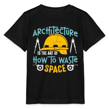 L’architecture est l’art de l’architecture - T-shirt bio MINI CREATOR Stanley/Stella Enfant - noir - Devant - Mikhail (115cm)