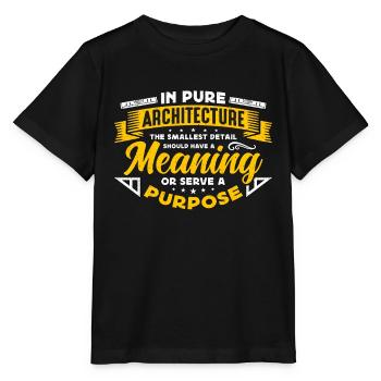 L’architecture dans l’architecture pure La construction - T-shirt bio MINI CREATOR Stanley/Stella Enfant - noir - Devant - Mikhail (115cm)