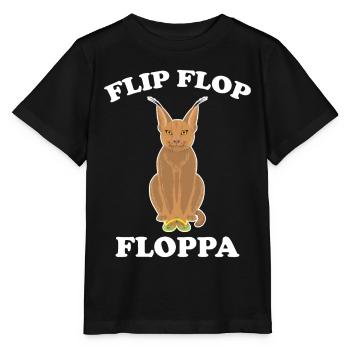 Großer Floppa Karakal Katze Meme - Stanley/Stella Kinder T-Shirt MINI CREATOR  - Schwarz - Vorne - Mikhail (115cm)