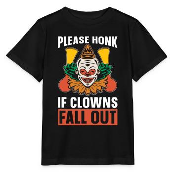 Circus Clown Please Honk If Clowns Circus Staff - Stanley/Stella MINI CREATOR Kids’ T-Shirt - black - Front - Mikhail (115cm)
