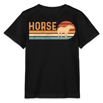 Ex Mormonen Tapir Pferd LDS Retro Exmo - Stanley/Stella Kinder T-Shirt MINI CREATOR  - Schwarz - Vorne - Mikhail (115cm)
