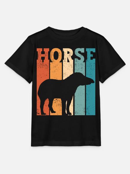 Ex Mormon Tapir Horse LDS Retro Exmo - Koszulka dziecięca Stanley/Stella MINI CREATOR  - czarny