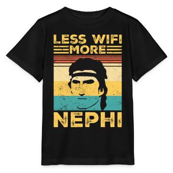 Drôle de missionnaire mormon LDS Retro - T-shirt bio MINI CREATOR Stanley/Stella Enfant - noir - Devant - Mikhail (115cm)