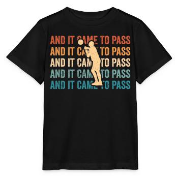 Drôle de missionnaire mormon LDS Basketball - T-shirt bio MINI CREATOR Stanley/Stella Enfant - noir - Devant - Mikhail (115cm)