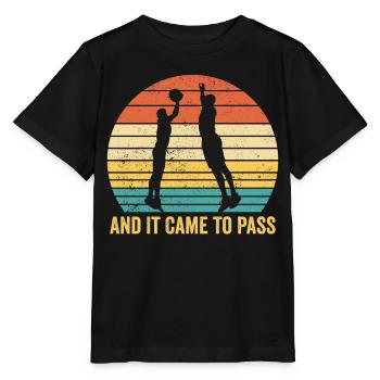 Drôle de missionnaire mormon LDS Basketball - T-shirt bio MINI CREATOR Stanley/Stella Enfant - noir - Devant - Mikhail (115cm)
