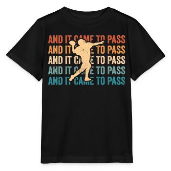 Drôle de missionnaire mormon LDS Soccer - T-shirt bio MINI CREATOR Stanley/Stella Enfant - noir - Devant - Mikhail (115cm)