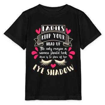 Makeup Artist Ladies Keep Your Head Up Brow Artist - Stanley/Stella MINI CREATOR Kids’ T-Shirt - black - Front - Mikhail (115cm)