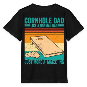 Funny Cornhole Retro - Stanley/Stella MINI CREATOR Kids’ T-Shirt - black - Front - Mikhail (115cm)