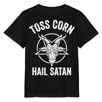 Drôle de trou de maïs Cornhole - T-shirt bio MINI CREATOR Stanley/Stella Enfant - noir - Devant - Mikhail (115cm)