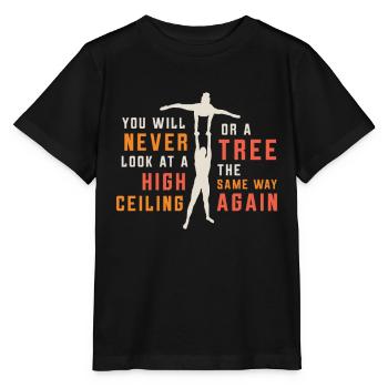 Contorsion que vous ne regarderez jamais cerceau aérien - T-shirt bio MINI CREATOR Stanley/Stella Enfant - noir - Devant - Mikhail (115cm)